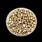 CCB Plastic Beads, Golden, Teardrop, 6x4x3mm, Hole: 1.2mm, 100pcs/bag