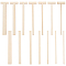 1 Set Wood Book Binding Spacer Tools, Cutting Guide, T-shaped & Straight Ruler, Lemon Chiffon, 251x4.5~60x3~3.5mm, 14pcs/set