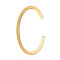 201 Stainless Steel Links connectors, Letter, Golden, Letter.C, 37x21x1mm, Hole: 1mm