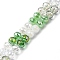 Transparent Glass Beads Strands, Round, Faceted, Spring Green, 8x7mm, Hole: 1.5mm, about 50pcs/strand, 14.17''(36cm)