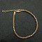 New Chinese Style Polymer Clay Heshi Beaded Bracelets, Hand Decoration Trendy for Women, Coffee, Golden