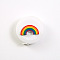 Catoon Rainbow Metric & Imperial Soft Tape Measure, for Body, Sewing, Tailor, Clothes, White, 5cm, Tape Length: 150cm(4.92 feet)