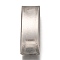 Non-Tarnish 304 Stainless Steel Slide Charms, Curved Tube, Stainless Steel Color, 35x14x3.5mm, Hole: 13x2.5mm