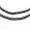 Grade AA Non-magnetic Synthetic Hematite Column Beads Strands, 4x2mm, Hole: 1mm, about 100pcs/strand, 16 inch