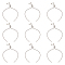 UNICRAFTALE 10pcs 24cm Adjustable Slider Bracelets 304 Stainless Steel Bracelet Making Slider Extender Chains with Ball Ends for Women Girls Semi Finished DIY, Hole 2.5~3mm