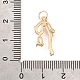 Латунные микро проложить кубического циркония подвески KK-V008-13G-03-3