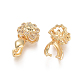 Латунный микро pave прозрачный кубический цирконий ZIRC-L093-28G-2