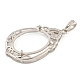 Сеттинги Серебряный кулон кабошон 925 стерлингов STER-B005-24P-2