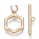 Латуни Переключить застежками KK-T050-09G-NF-2