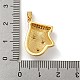 Рождественские латунные подвески с микропаве из фианита KK-H468-02A-03G-3