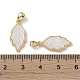 Латунные подвески из ракушек KK-G497-06G-3
