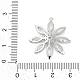 Латунные микро проложить кубического циркония подвески KK-Q026-12P-3