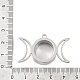 Подвески-медальоны из нержавеющей стали 304 STAS-S132-14P-02-3
