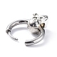 Серьги-кольца из нержавеющей стали 304 STAS-B030-01-3