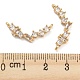Подвески из латуни с прозрачным фианитом X-KK-Q789-43G-3