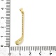 Латунные микро проложить кубического циркония подвески KK-V002-12G-3