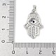 Латунные микро проложить кубического циркония подвески KK-Q028-64P-3