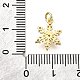 Латунные микропаве прозрачные кубические циркониевые подвески KK-V011-39A-G-3