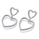 Серьги-гвоздики из латуни KK-N232-105P-NF-1