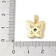 Латунные микро проложить кубического циркония подвески KK-Q030-01C-G-3