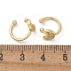 Серьги-манжеты с цирконом из позолоченной латуни EJEW-L244-42G-5