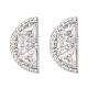 Серьги-гвоздики из циркония EJEW-Q015-15P-4