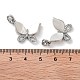 Латунные микропаве прозрачные подвески с фианитом KK-B102-18P-3
