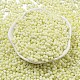 Непрозрачный матовый стеклянный бисер цвета макарон SEED-K009-12B-15-2