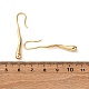 Серьги-подвески из латуни в форме капли EJEW-F384-19G-5