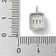 Латунные микро проложить кубического циркония подвески KK-P292-07P-3