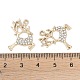 Подвески из сплава и страза FIND-M018-17G-3