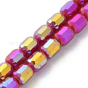 Стеклянные бусины с гальваническим покрытием  EGLA-D030-06A