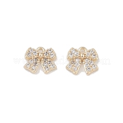 Латунные микропаве прозрачные подвески с фианитом KK-K351-46C-G
