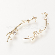 Латунные микро проложить кубического циркония подвески KK-R058-017G