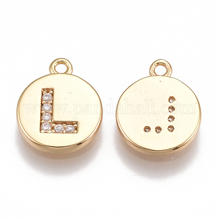 Латунь подвески циркония кубической X-KK-T038-194G-L-1