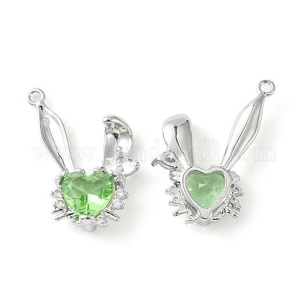 Латунные микро проложить кубического циркония подвески KK-L208-05P-07-1