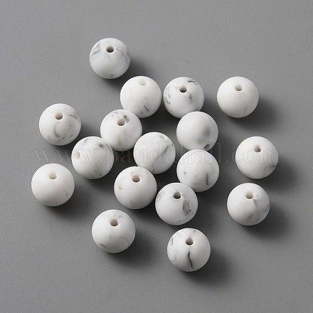 Силиконовые бусины SIL-WH0001-32E-1