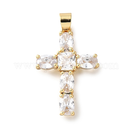 Латунь кубический цирконий кулон ZIRC-C021-33G-1