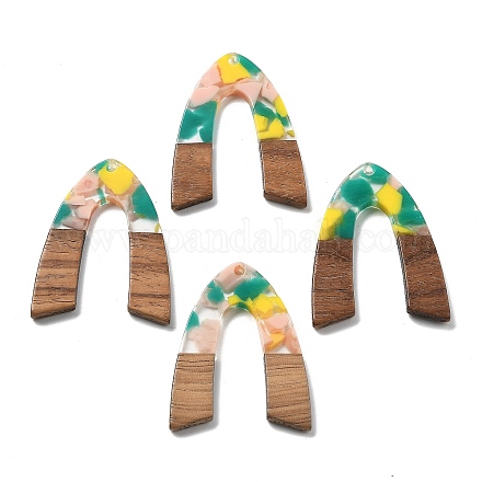 Подвески из смолы и ореха FIND-R051-11F-1