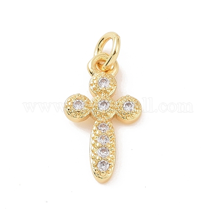 Латунные микро проложить кубического циркония подвески KK-C012-41G-1