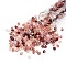 Fire-Polished Czech Glass Beads, Faceted, Ananas, Red, 4x4mm, Hole: 1mm, about 1440pcs/bag