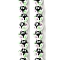 Handmade Porcelain Beads Strands, Hand Drawn Beads, with Enamel, Round, White, 14x12x11mm, Hole: 2.5mm, about 30pcs/strand, 13.39''(34cm)