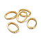Rhinestone Setting, Brass Shortener Clasps, Twister Clasps, Long-Lasting Plated, Oval Ring, Real 18K Gold Plated, 26.5x19.5x4mm