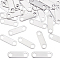 40Pcs 201 Stainless Steel Links Connectors, Oval, Stainless Steel Color, 9x30x2mm, Hole: 5mm