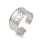 Non-Tarnish 201 Stainless Steel Finger Rings, Stainless Steel Color, Inner Diameter: 18mm