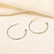 Stylish Stainless Steel Half Hoop Earrings for Women, Stainless Steel Color