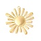 Ion Plating(IP) 304 Stainless Steel Pendants, Flower Charms, Real 18K Gold Plated, 46.5x44x4mm, Hole: 3mm