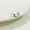 Brass Cuff Toe Rings, Platinum, Dolphin, Inner Diameter: Adjustable