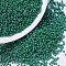 MIYUKI Delica Beads, Cylinder, Japanese Seed Beads, 11/0, (DB0656) Dyed Opaque Green, 1.3x1.6mm, Hole: 0.8mm, about 20000pcs/bag, 100g/bag