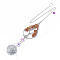Natural Red Agate Big Pendants, with Platinum Brass Chain Extender and Findings, Plating Glass Flat Round & Flower, Clear AB Color, Teardrop with Tree of Life, 155mm, Hole: 3.5mm